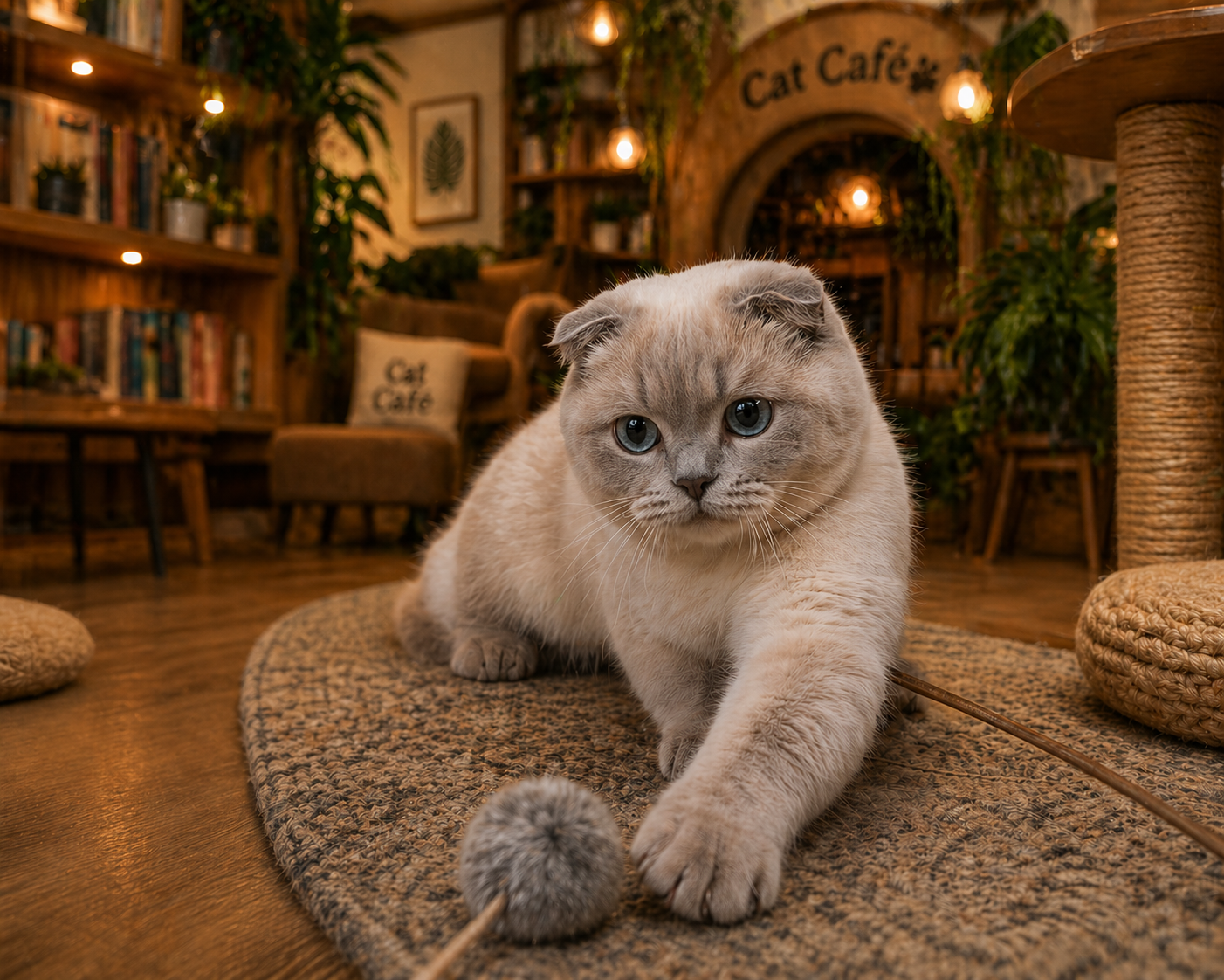 Cats playing